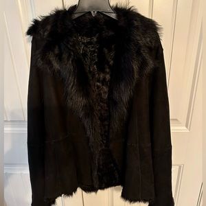 Lambskin shearling coat for sale